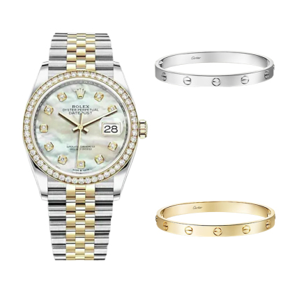 3-PIECE STACK - DATEJUST 36, LOVE & BRACELET