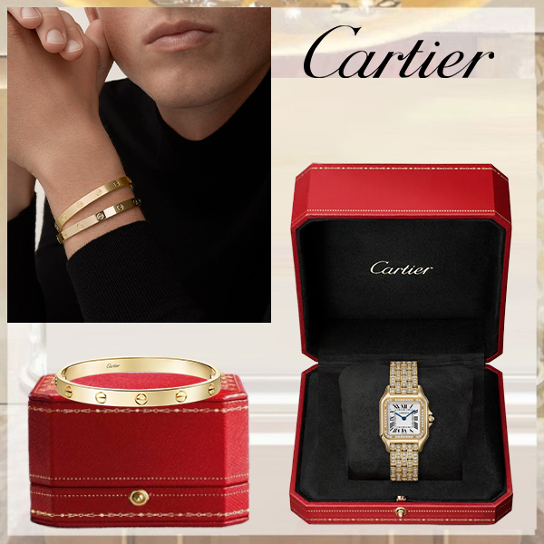 PANTHÈRE DE CARthtTIER WATCH & LOVE BRACELET, CLASSIC MODEL