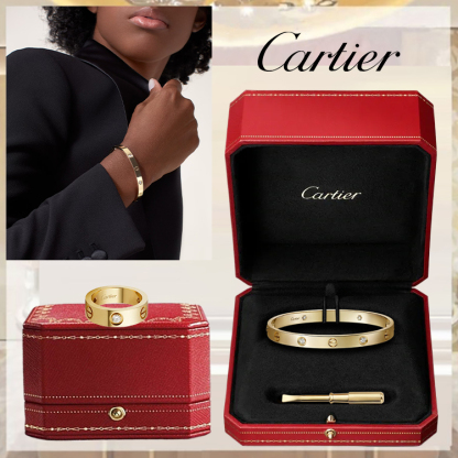 LOVE BRACELET, CLASSIC MODEL, 4 DIAMONDS & LOVE RING, CLASSIC MODEL, 3 DIAMONDS