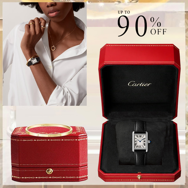 TANK MUST DE CARTIER WATCH & LOVE BRACELET, SMALL MODEL