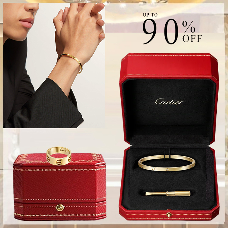 LOVE BRACELET, SMALL MODEL, 6 DIAMONDS & LOVE RING, CLASSIC MODEL