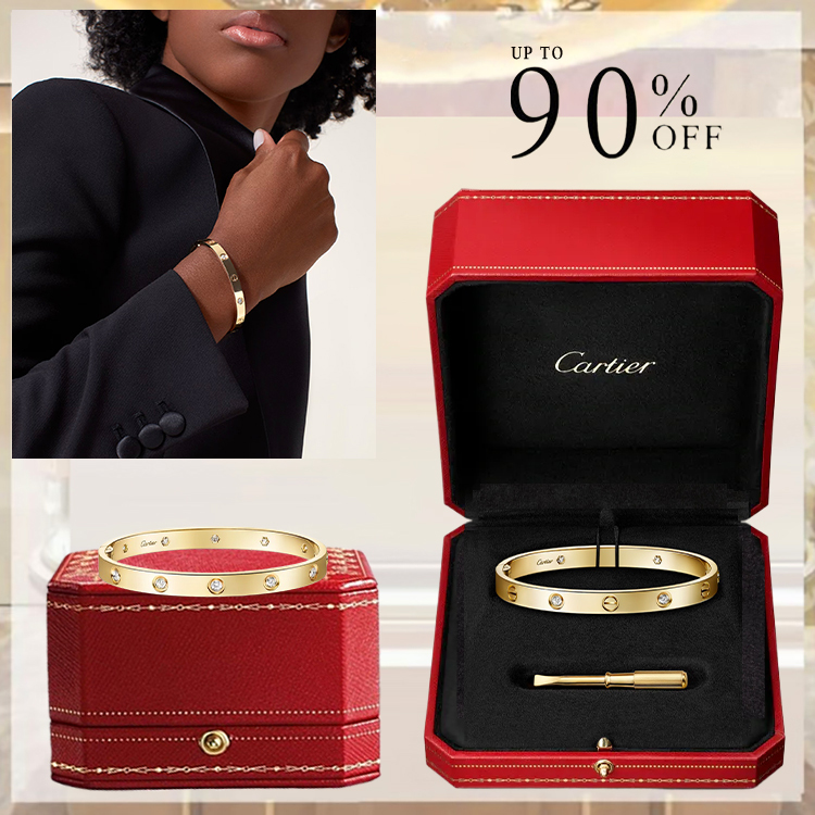 LOVE BRACELET CLASSIC MODEL, 10 DIAMONDS & LOVE BRACELET CLASSIC MODEL, 4 DIAMONDS