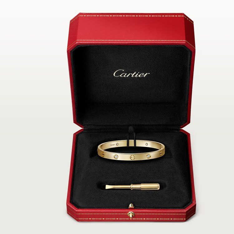 LOVE BRACELET, CLASSIC MODEL & LOVE BRACELET, CLASSIC MODEL, 4 DIAMONDS