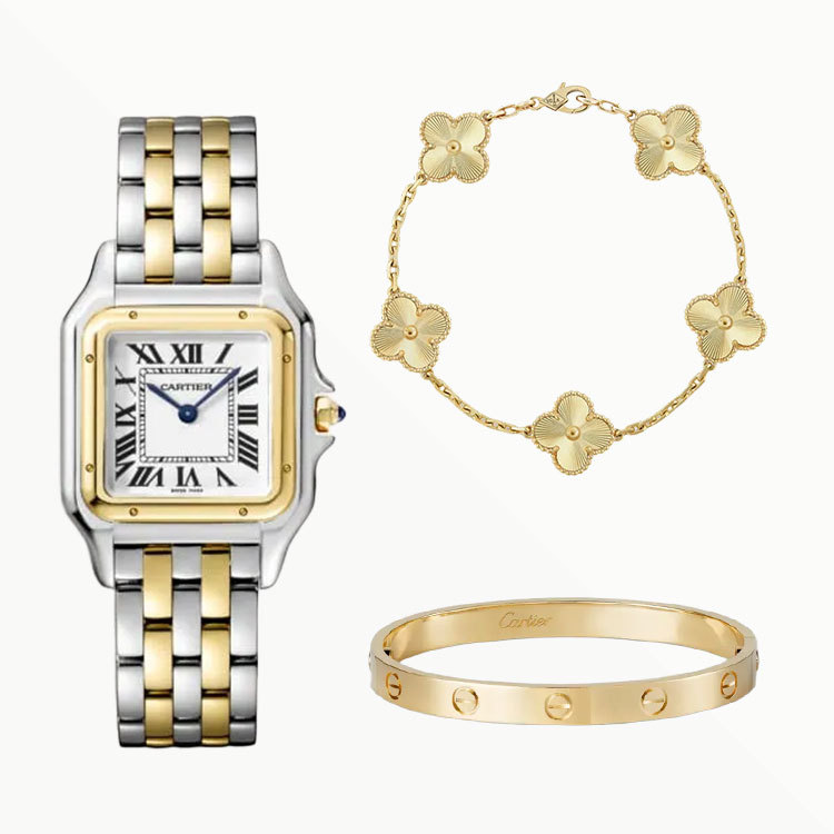 3-Piece Panthère Yellow Gold & Lucky Clover