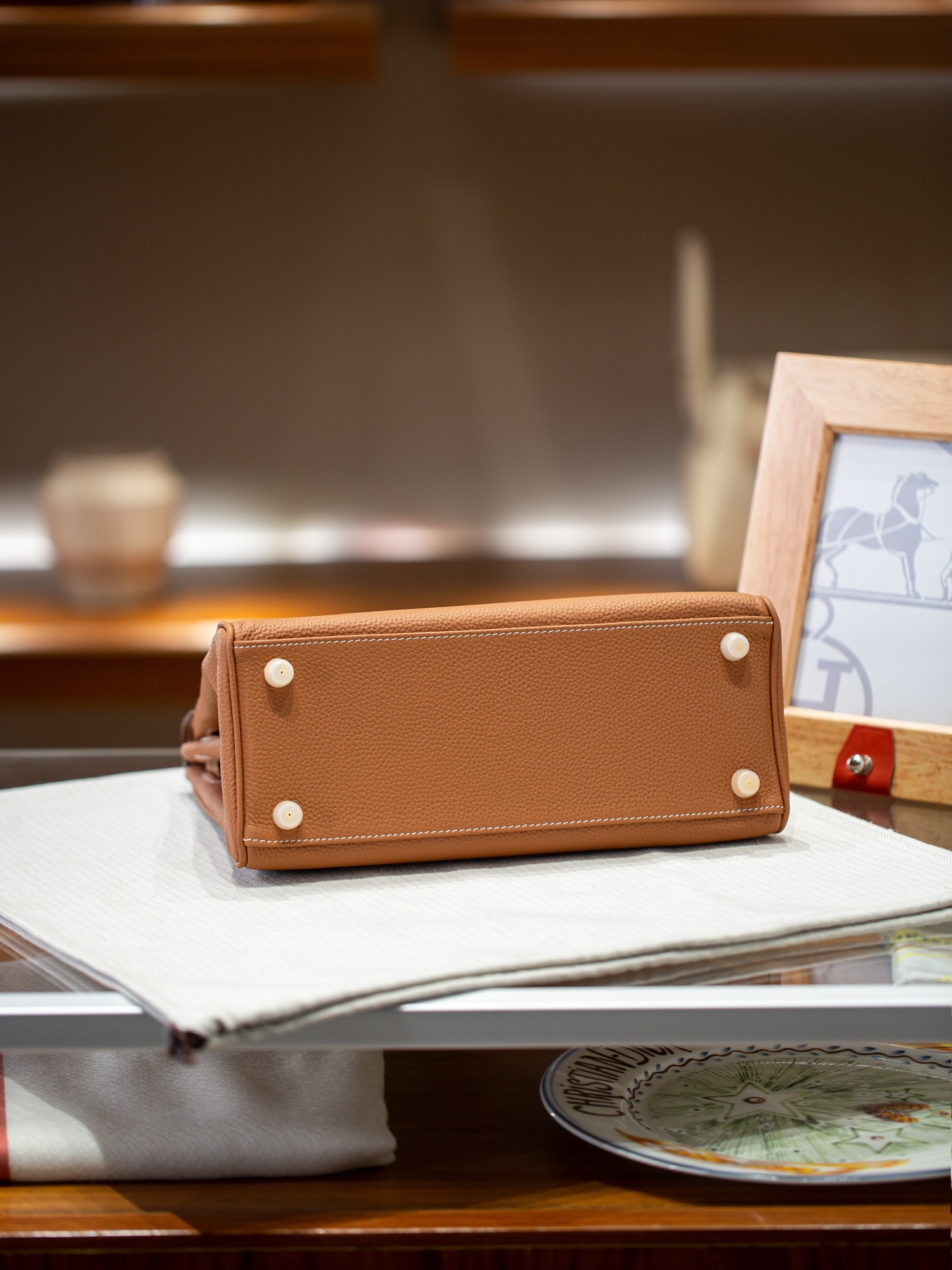 KELLY 28 FIRST LAYER TOGO COWHIDE WHITE