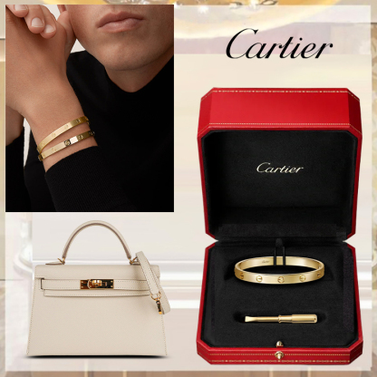 LOVE BRACELET CLASSIC MODEL & HERthtMES KELLY 25 BAG