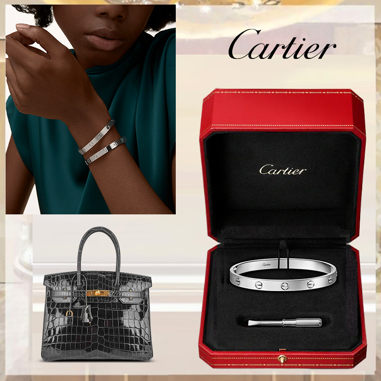 LOVE BRACELET, CLASSIC MODEL & HERthtMES BIRKIN 30 BAG