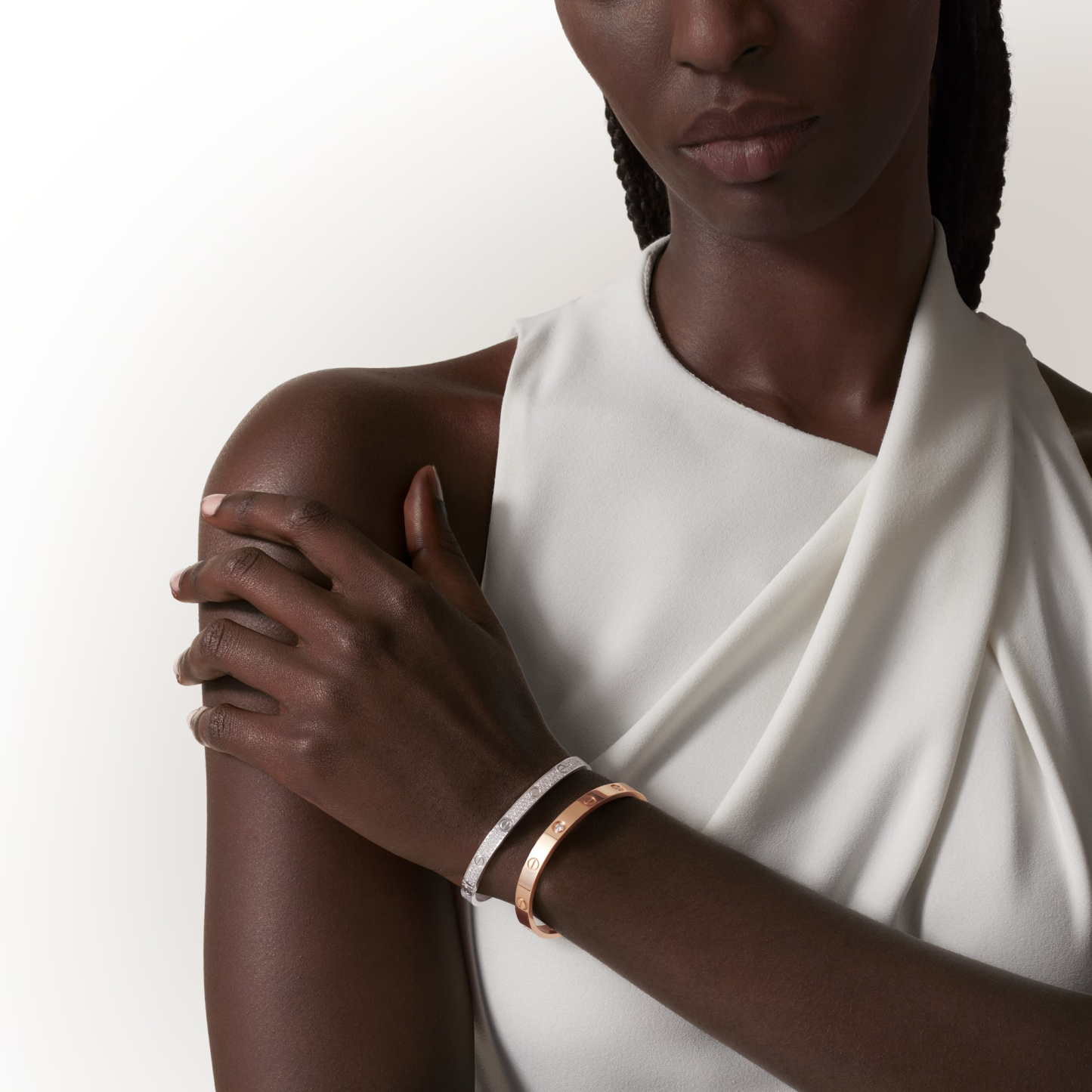 LOVE BRACELET, MEDIUM MODEL, PAVED