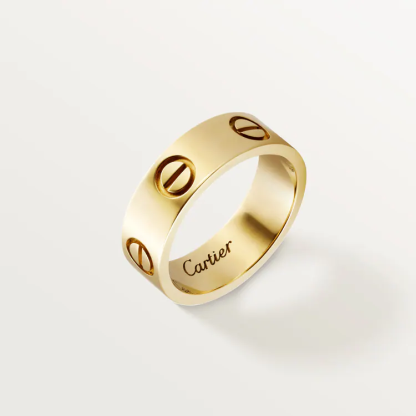 3‑Piece Carthttier Stack – Tank, Yellow Gold Love Bracelet & Ring