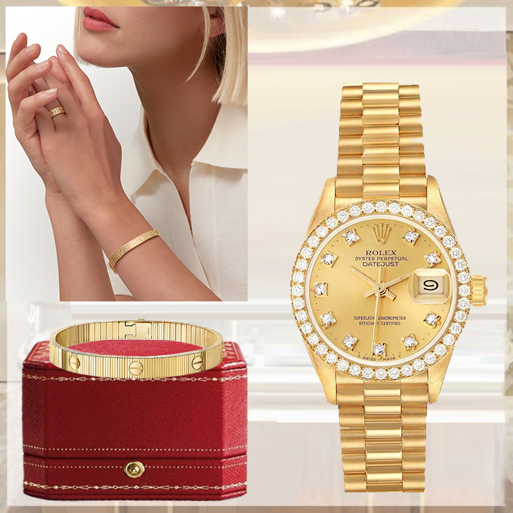 LADY-DATEJUST 26 WATCH & LOVE UNLIMITED BRACELET, FLEXIBLE
