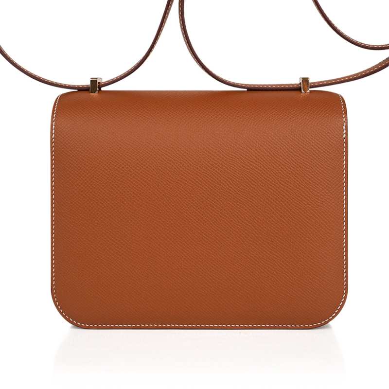 Constance 18 Mini Bag Gold w/ Gold Hardware Epsom Leather