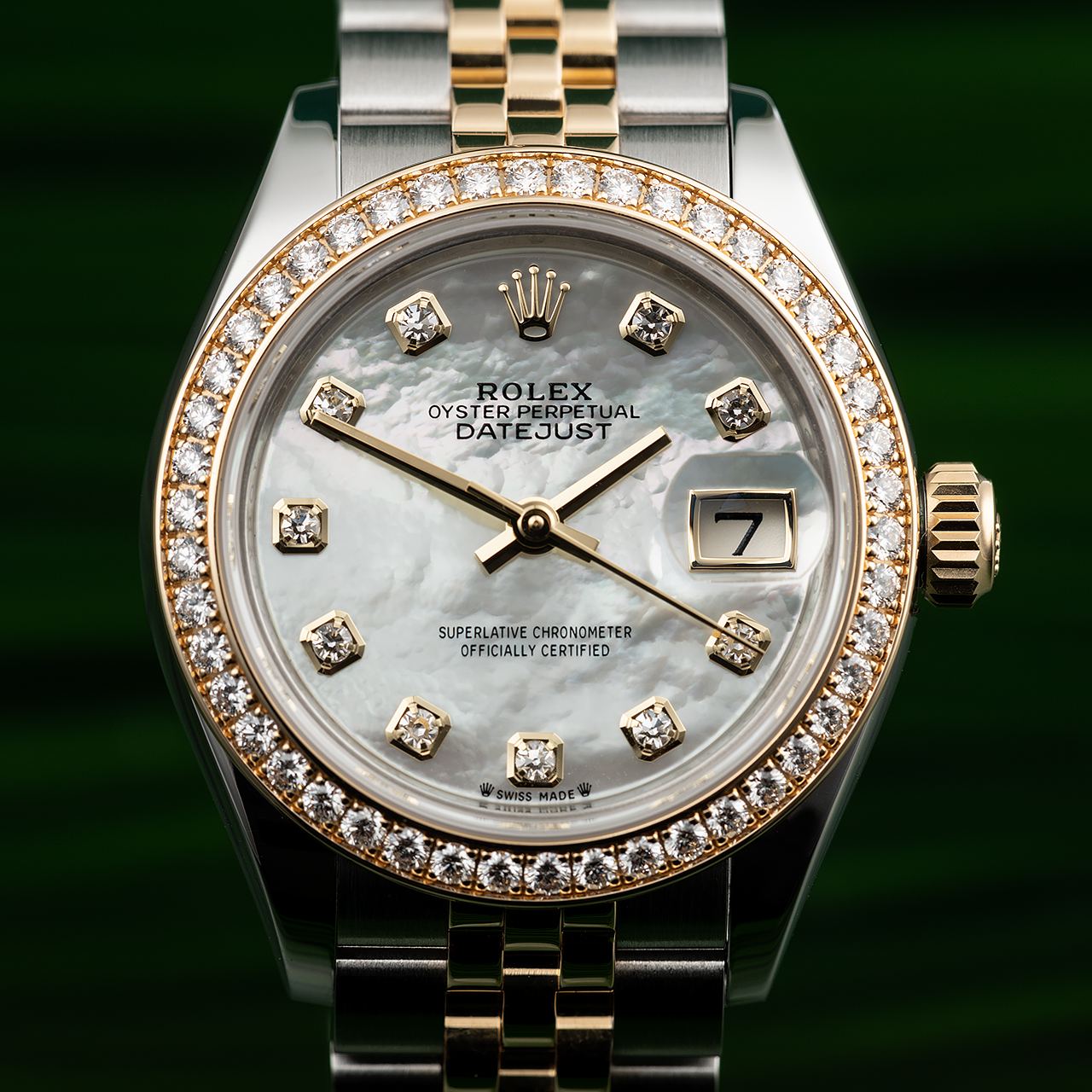 LADY-DATEJUST OYSTER 28 MM OYSTERSTEEL YELLOW GOLD AND DIAMONDS 279383RBR