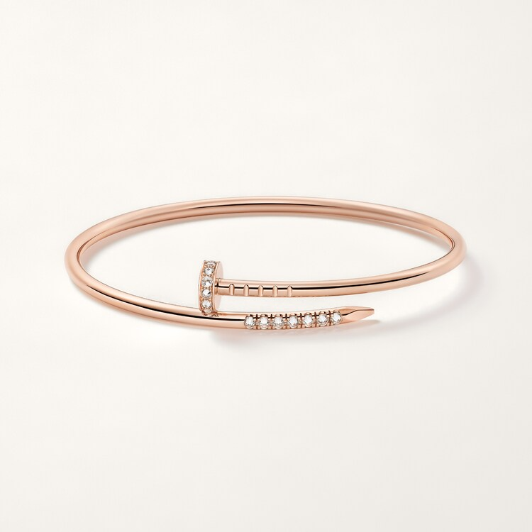 Juste un Clou bracelet, small model, reverse-set diamonds