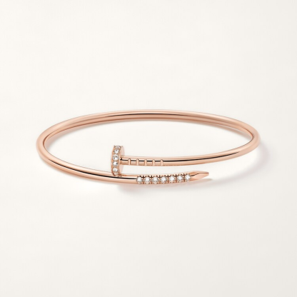 Juste un Clou bracelet, small model, reverse-set diamonds