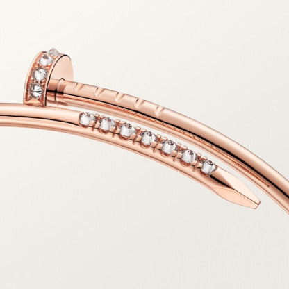 Juste un Clou bracelet, small model, reverse-set diamonds