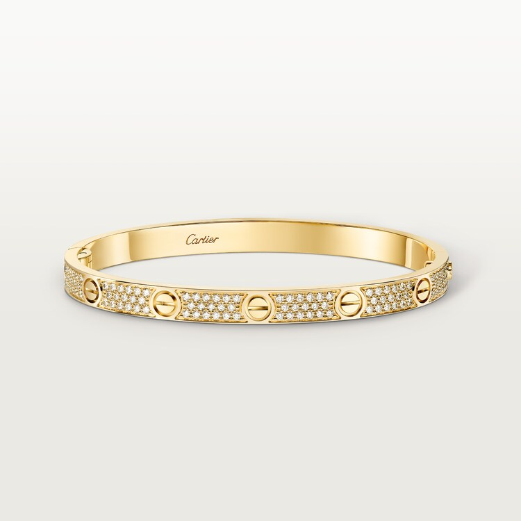 LOVE BRACELET, MEDIUM MODEL, PAVED