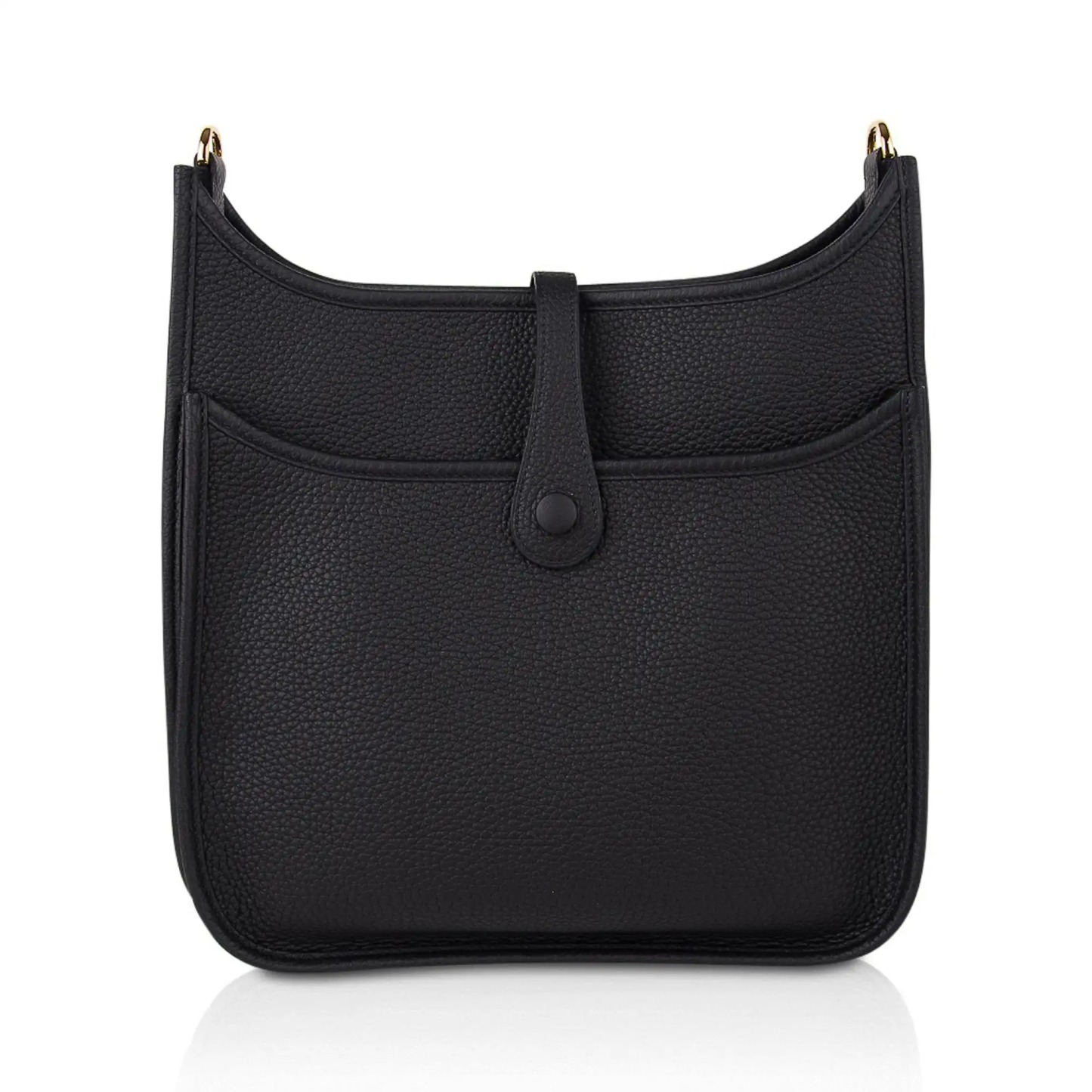 Herthtmes Bag Evelyne PM Black Clemence Gold Hardware