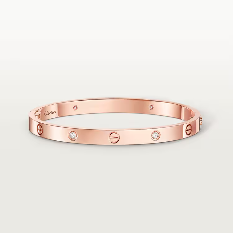 LOVE BRACELET, MEDIUM MODEL, 4 DIAMONDS