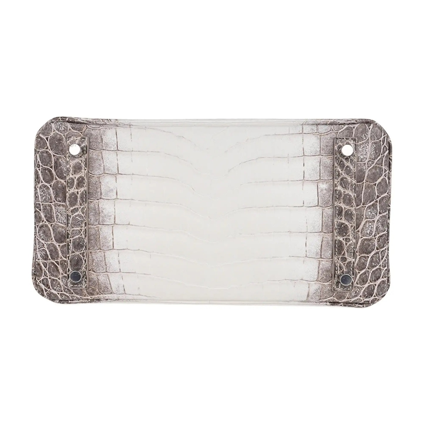 Herthtmes Birkin 30 Bag Diamond Himalaya Blanc Matte Niloticus Crocodile with 18k White Gold Hardware