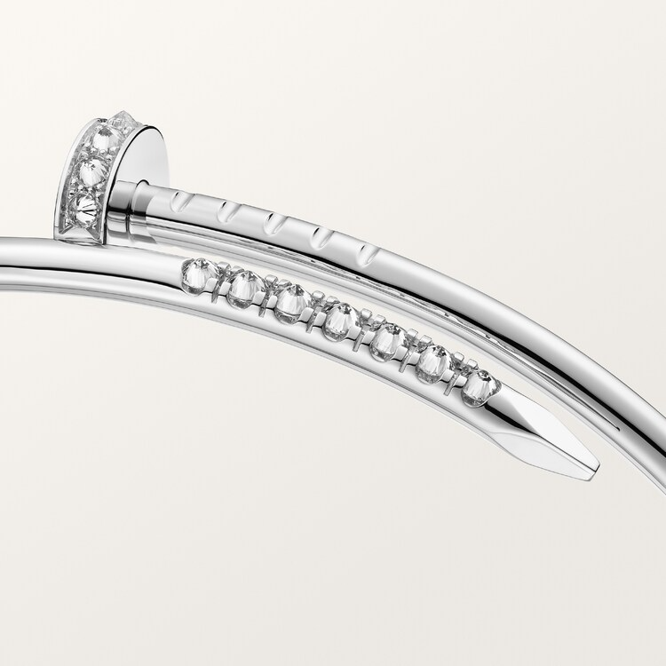 Juste un Clou bracelet, small model, reverse-set diamonds