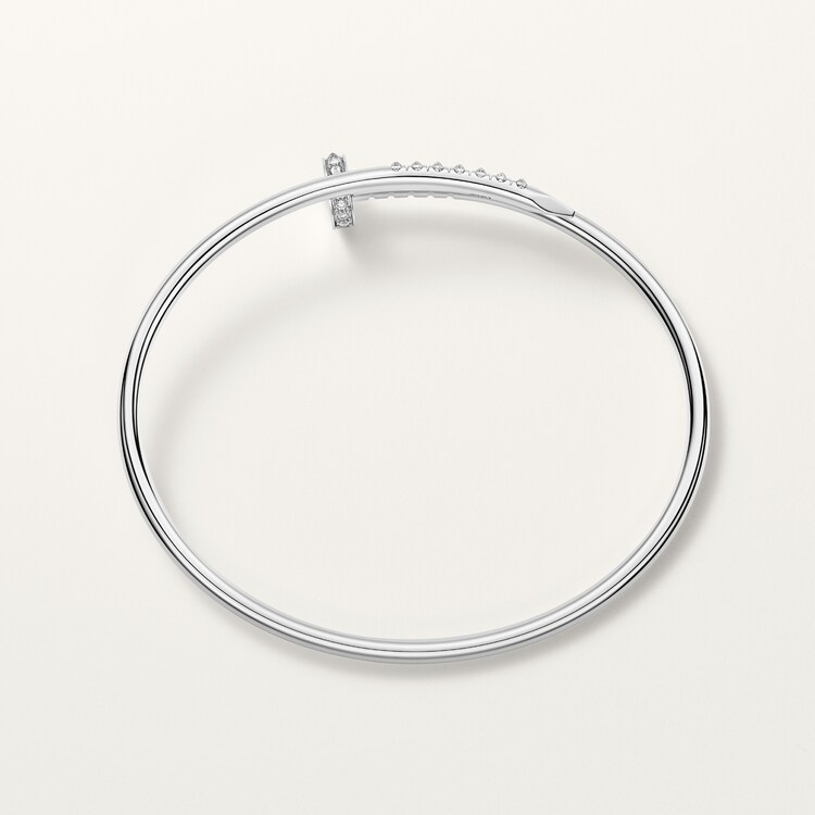 Juste un Clou bracelet, small model, reverse-set diamonds