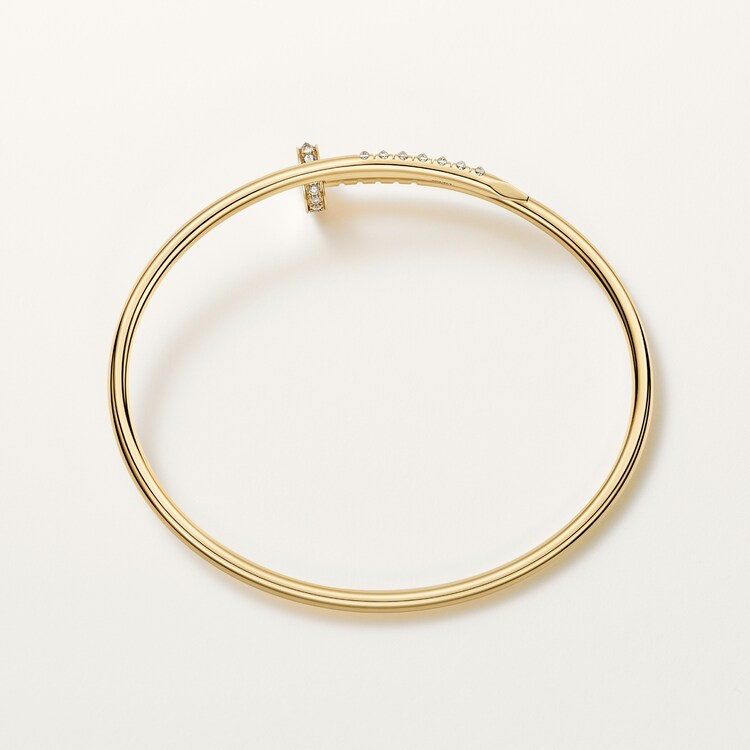 Juste un Clou bracelet, small model, reverse-set diamonds