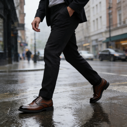 【🎁 Apenas hoje: 60% de desconto - Não perca!】 Sapatos de couro ortopédicos ergonómicos - Couro australiano premium + Costura à mão 👞