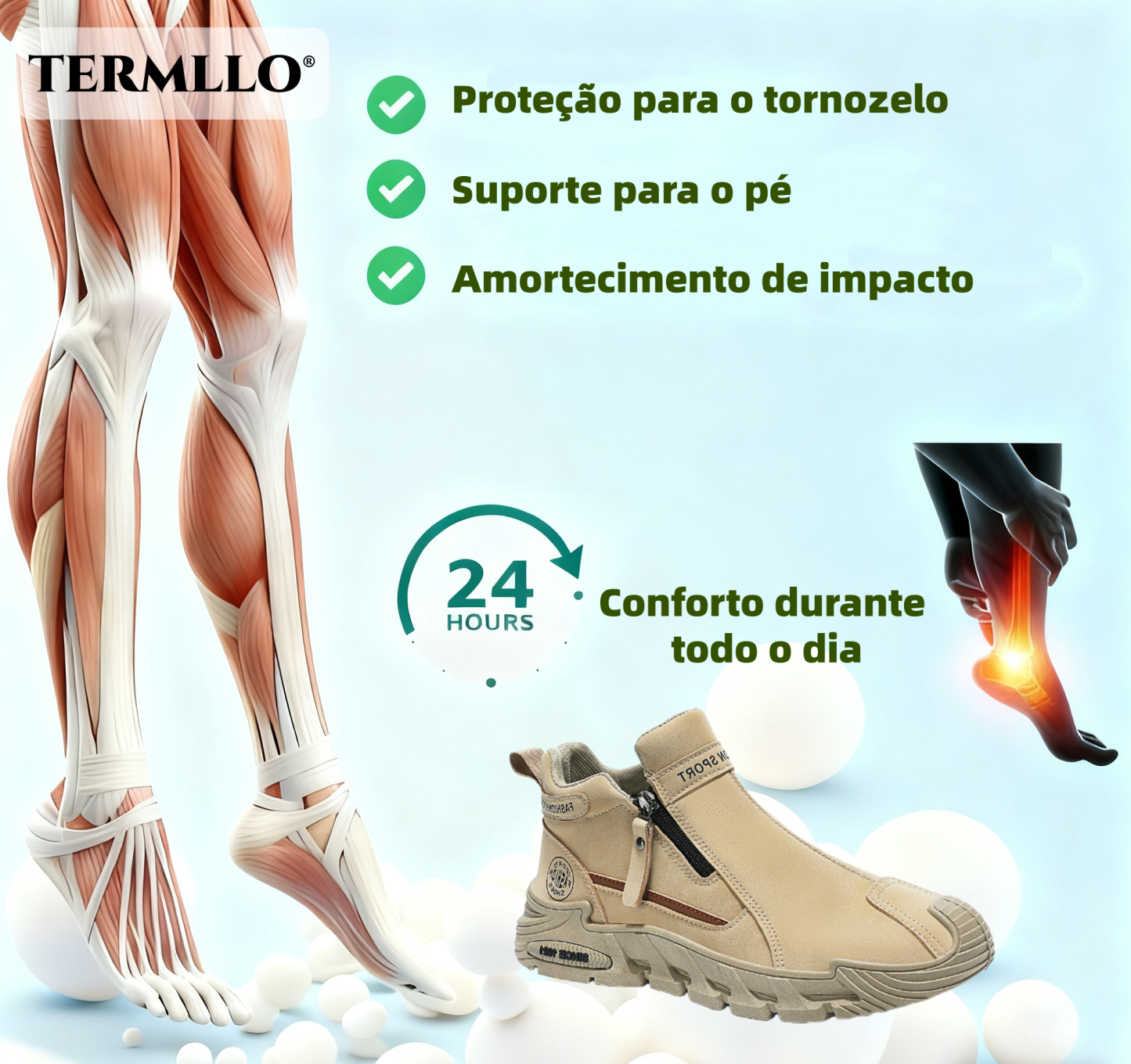 (🔥60% de desconto hoje - não perca!) ⏰Sapatilha desportiva ortopédica ergonómica, suave e confortável✅ (suporte para o arco do pé para aliviar o desconforto)