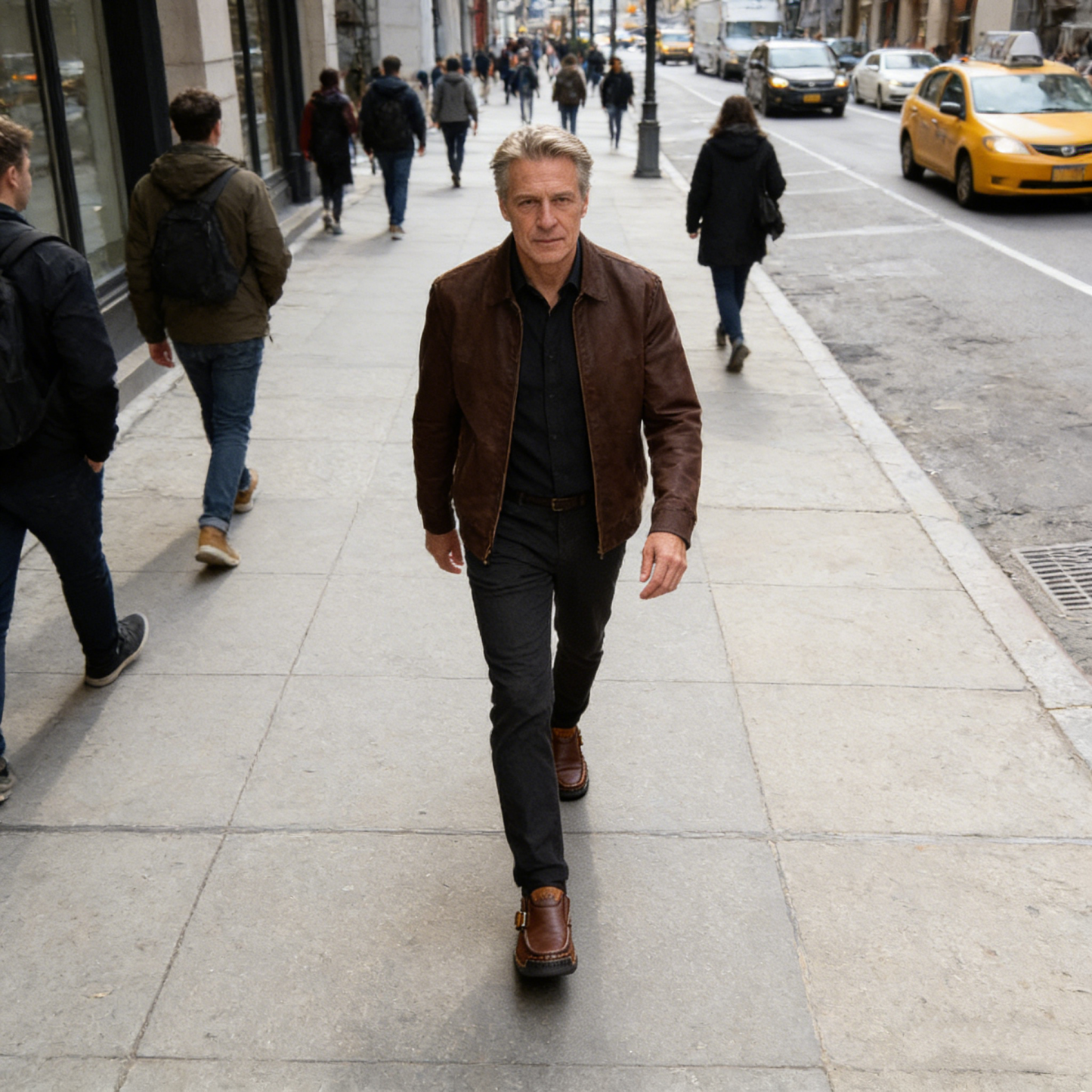 【🎁 Apenas hoje: 60% de desconto - Não perca!】 Sapatos de couro ortopédicos ergonómicos - Couro australiano premium + Costura à mão 👞