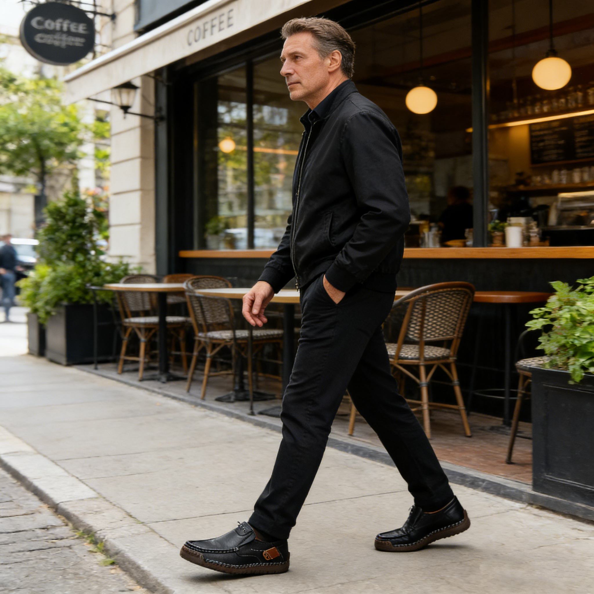 【🎁 Apenas hoje: 60% de desconto - Não perca!】 Sapatos de couro ortopédicos ergonómicos - Couro australiano premium + Costura à mão 👞