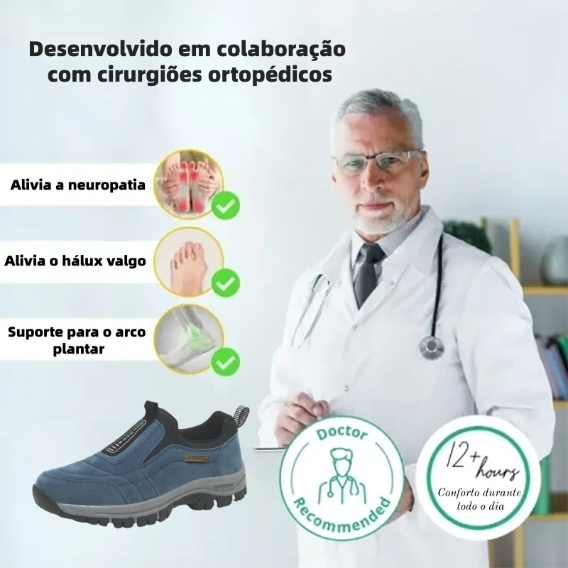 (🔥60% de desconto hoje - não perca!) ⏰Sapatilha desportiva ortopédica ergonómica, suave e confortável✅ (suporte para o arco do pé para aliviar o desconforto)