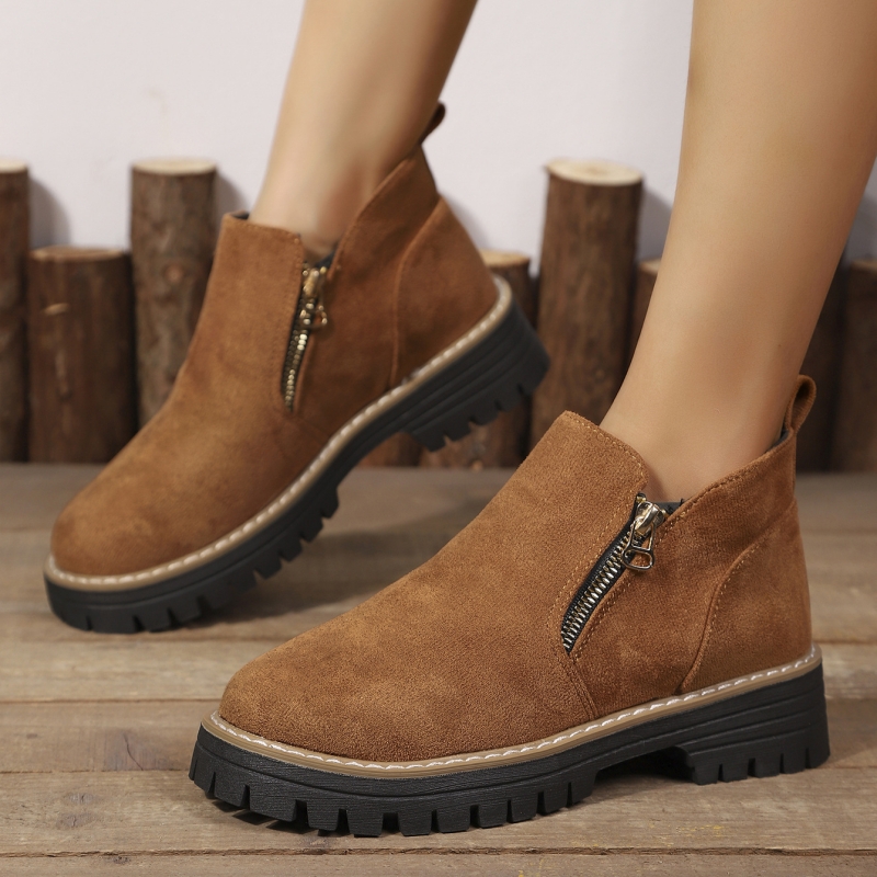 (🔥50% de desconto hoje - não perca!)⏰ - Botins para mulher em pele macia e confortável - Design ergonómico (mantendo-o confortável durante todo o dia)