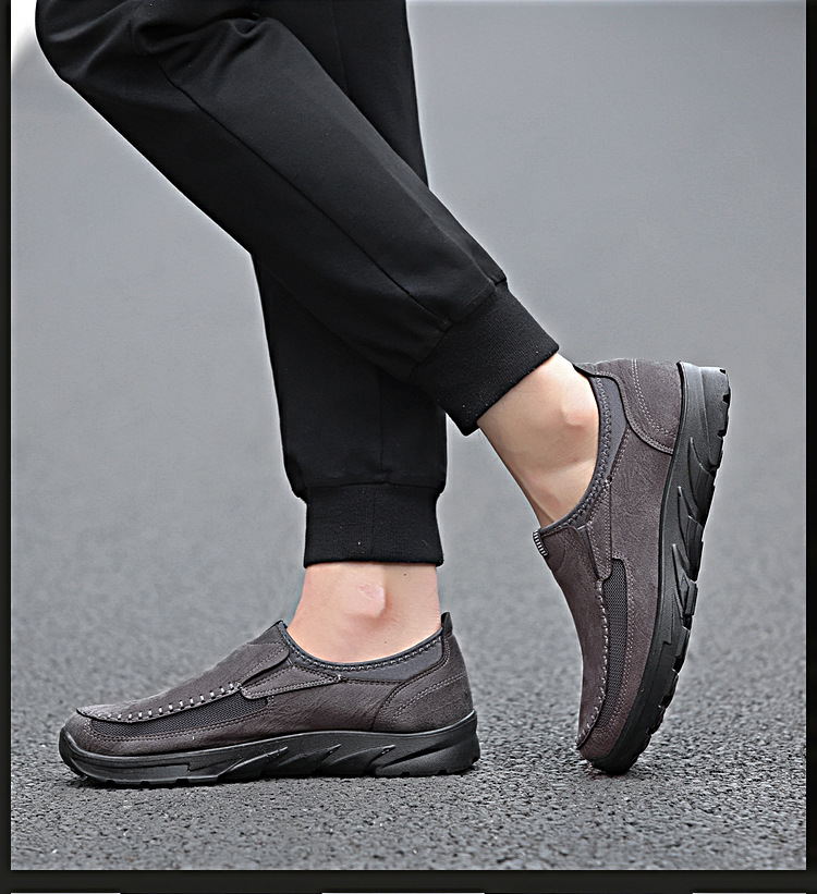 (🔥50% de desconto hoje - não perca) - Sapatos ortopédicos em pele macia e confortável - Design ergonómico (alívio fácil para as dores nos pés)