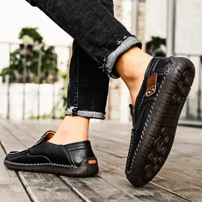 (🔥50% de desconto hoje - não perca) - Sapatos ortopédicos em pele macia e confortável - Design ergonómico (alívio fácil para as dores nos pés)