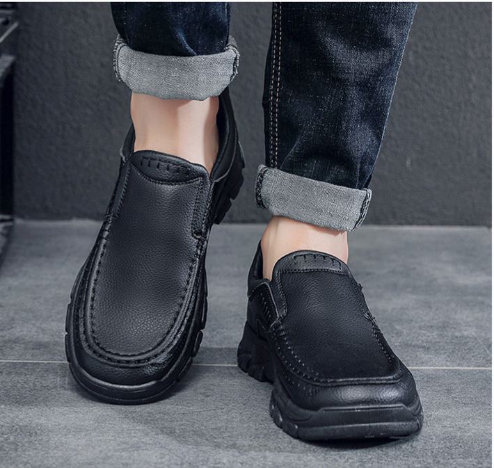 (🔥50% de desconto hoje - não perca) - Sapatos ortopédicos em pele macia e confortável - Design ergonómico (alívio fácil para as dores nos pés)