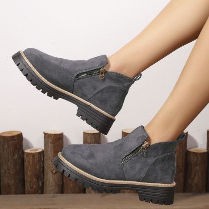 (🔥50% de desconto hoje - não perca!)⏰ - Botins para mulher em pele macia e confortável - Design ergonómico (mantendo-o confortável durante todo o dia)