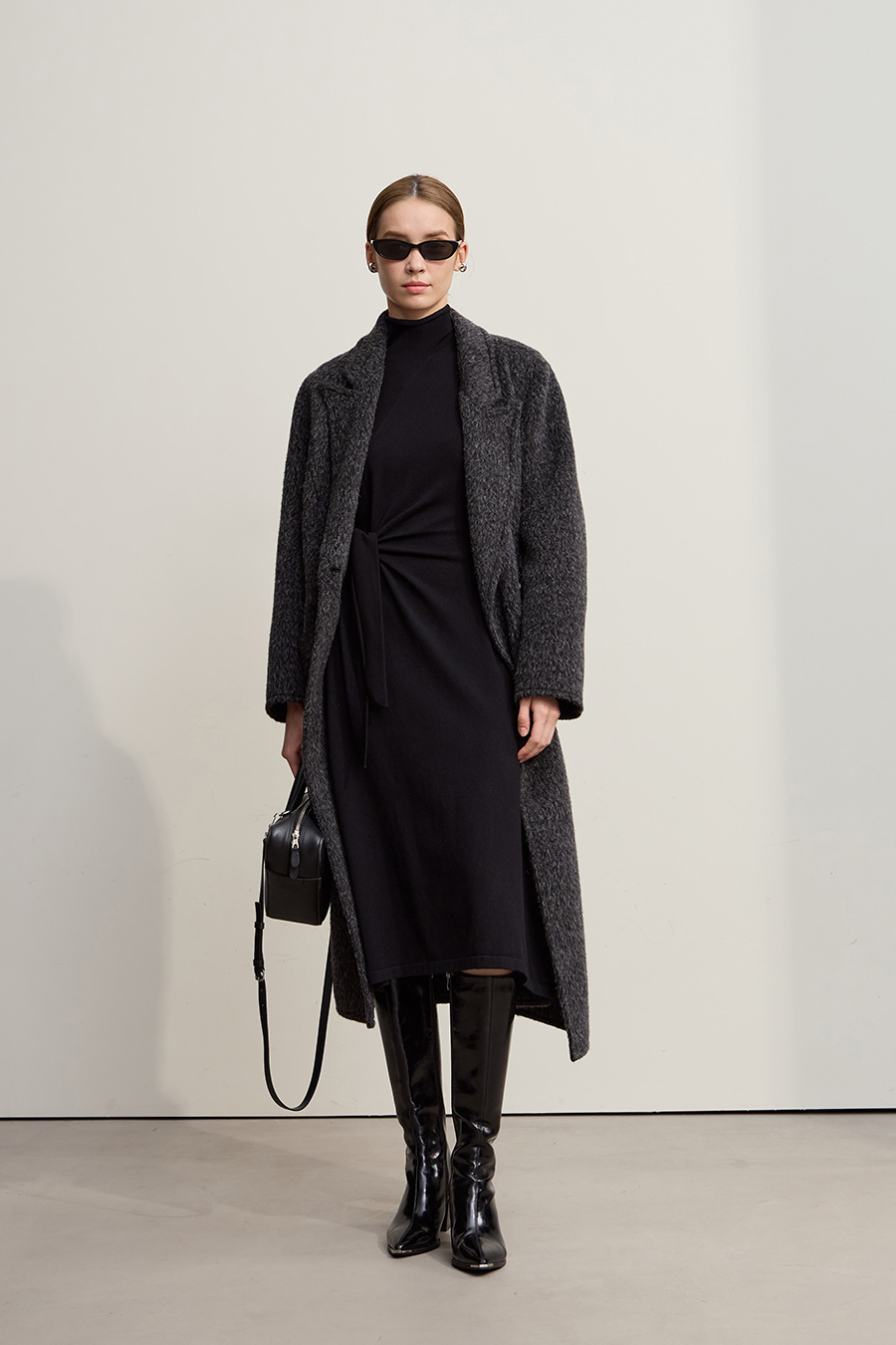 High Neck Tie - Waist Dress|AMII-AMII.com