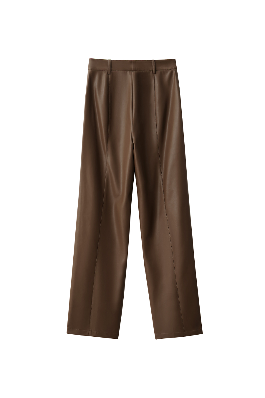 Eco - Leather Casual Long Pants|AMII-AMII.com