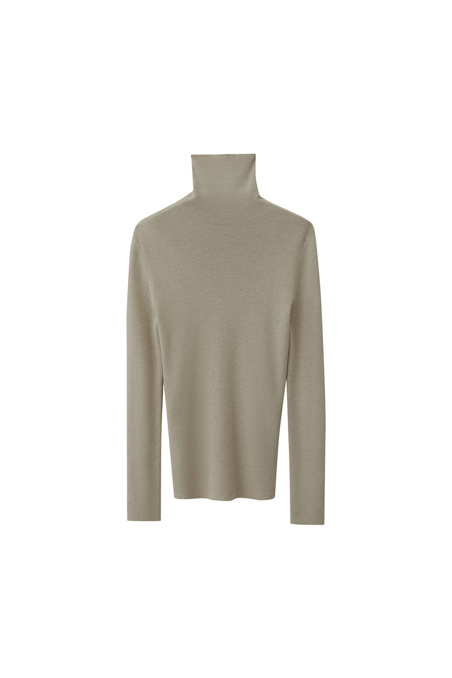 Color - block High Neck Slim Sweater|AMII-AMII.com