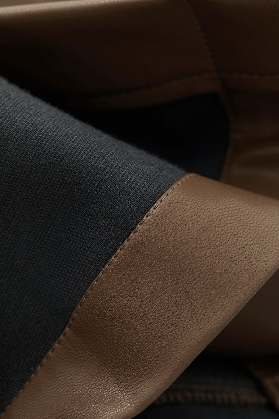 Eco - Leather Casual Long Pants|AMII-AMII.com