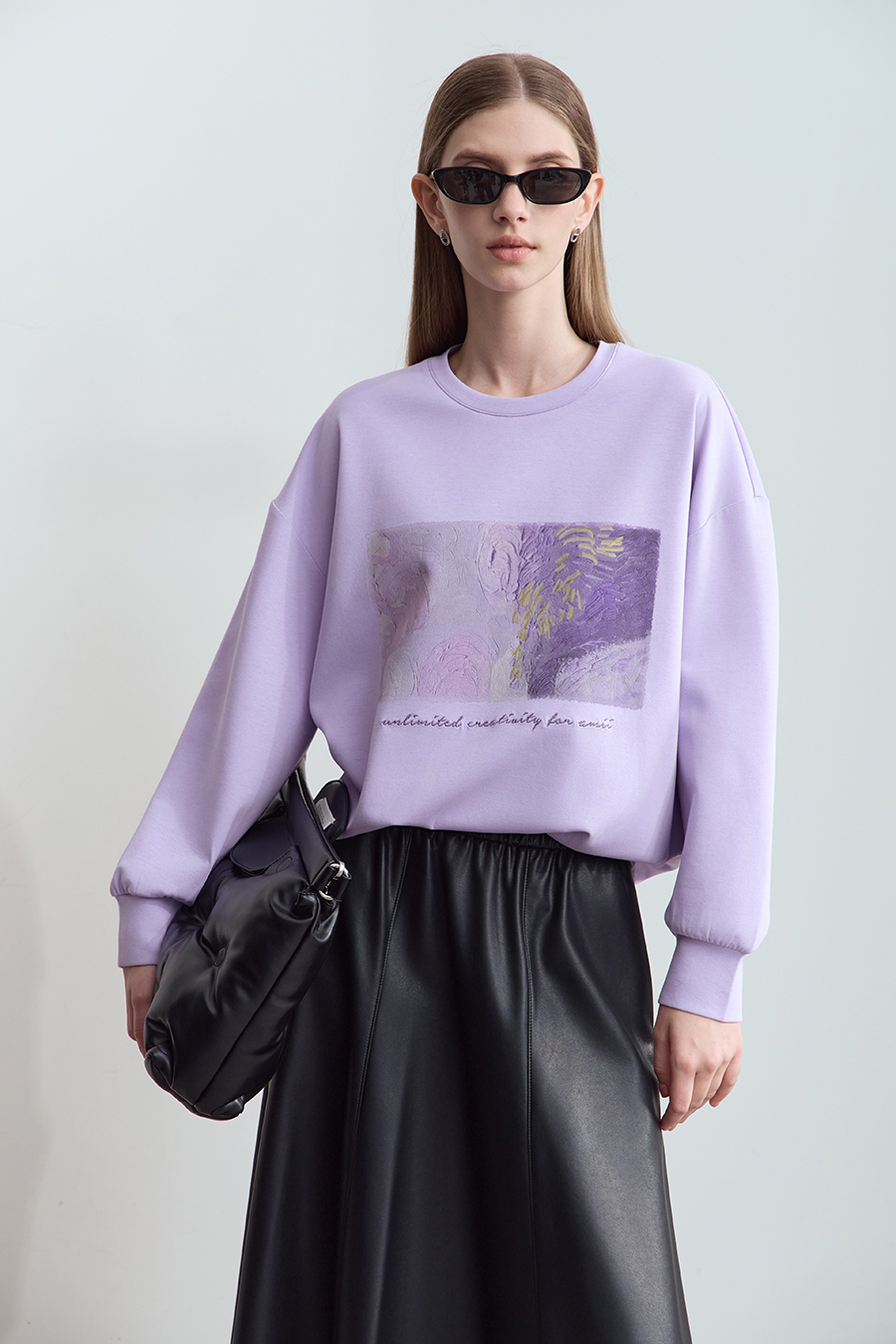 Printed Air Layer Sweatshirt|AMII-AMII.com