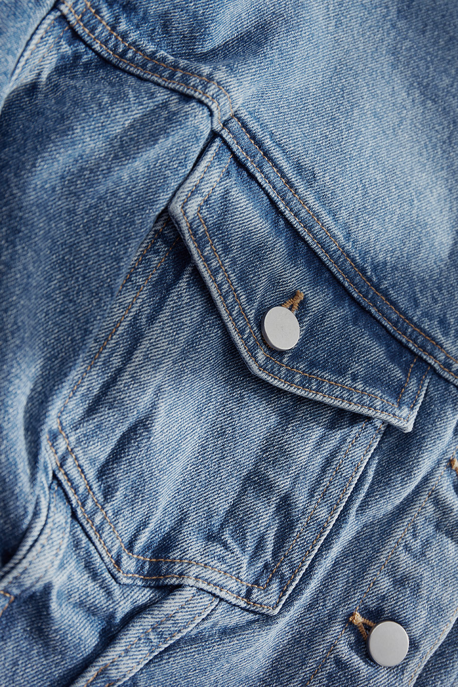 Frayed Cropped Denim Jacket