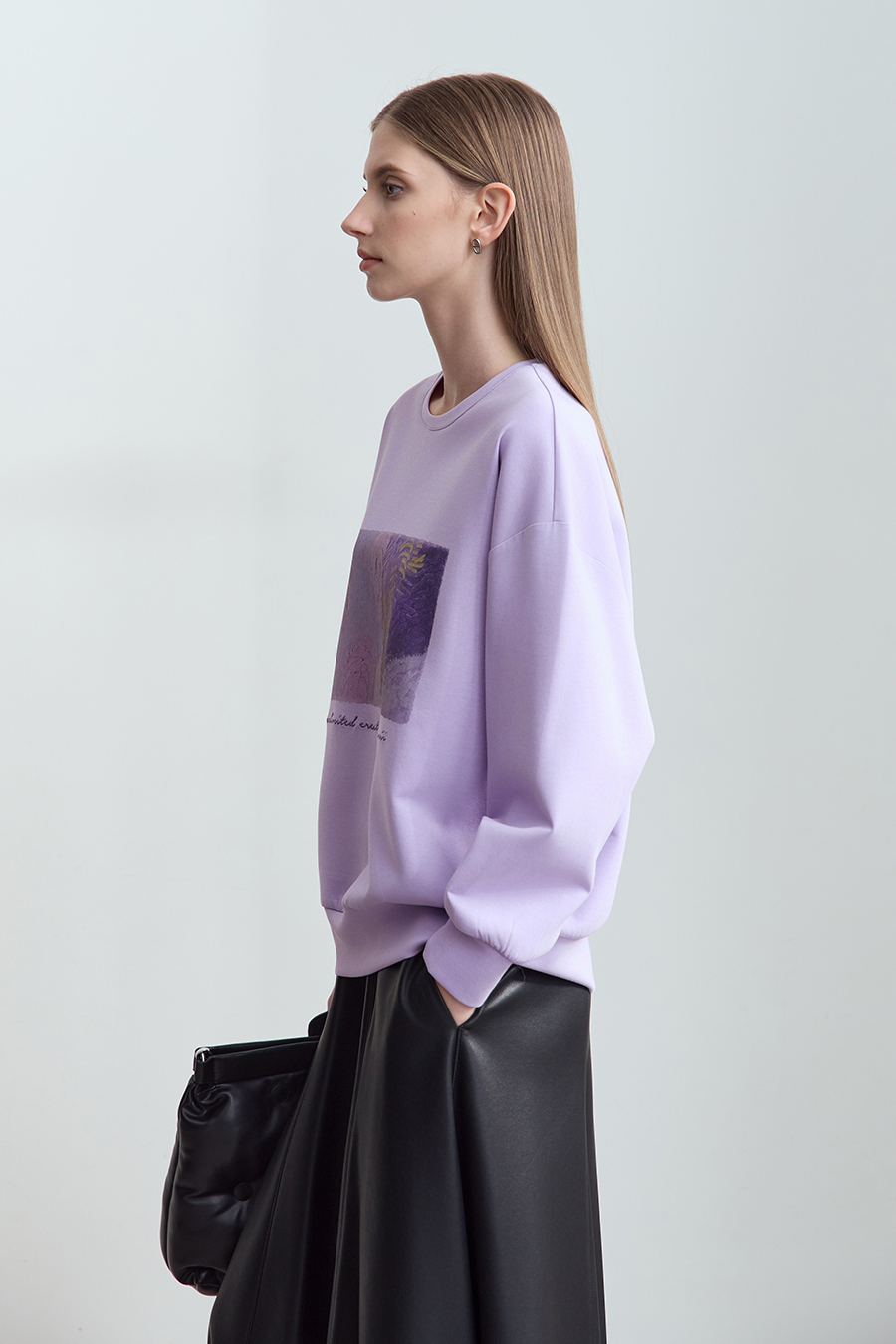 Printed Air Layer Sweatshirt|AMII-AMII.com