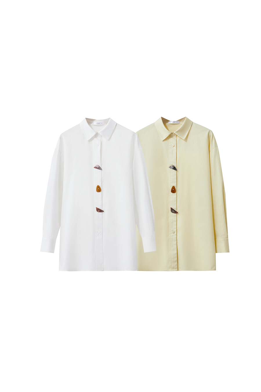 Mid - Length All - Cotton Loose Shirt|AMII-AMII.com