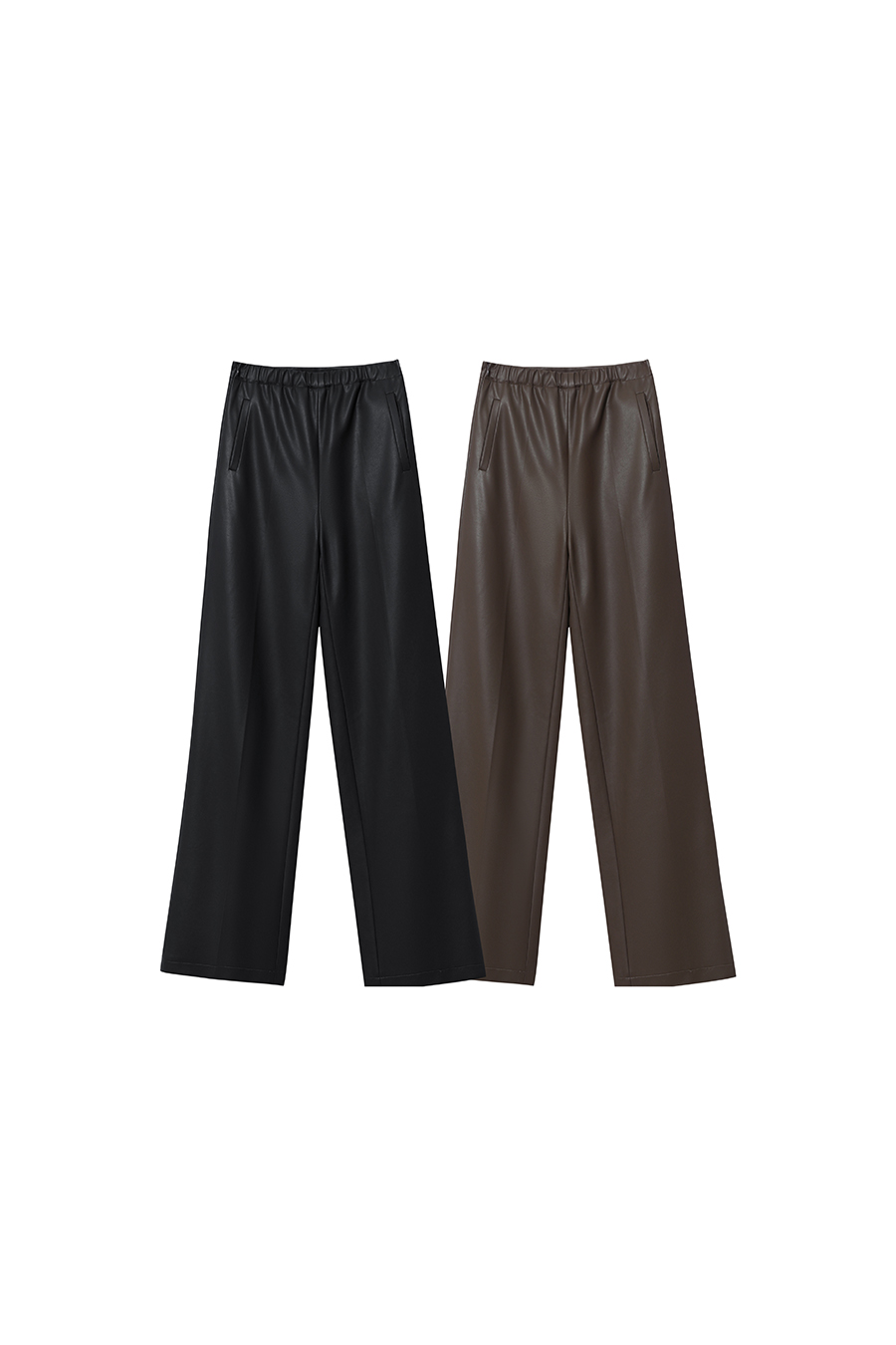 Casual Versatile Leather Long Pants|AMII-AMII.com