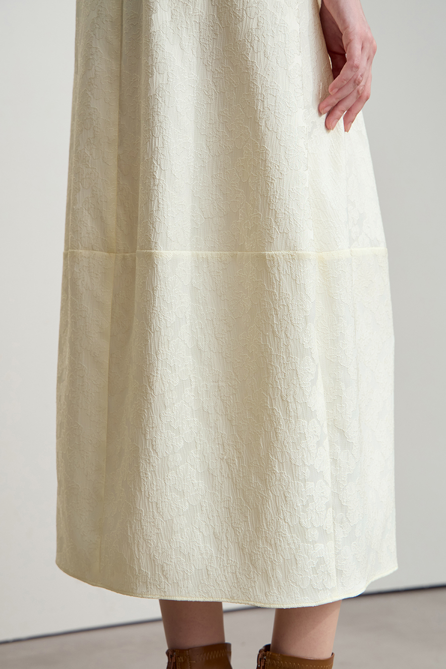 Heavy Jacquard Skirt|AMII-AMII.com