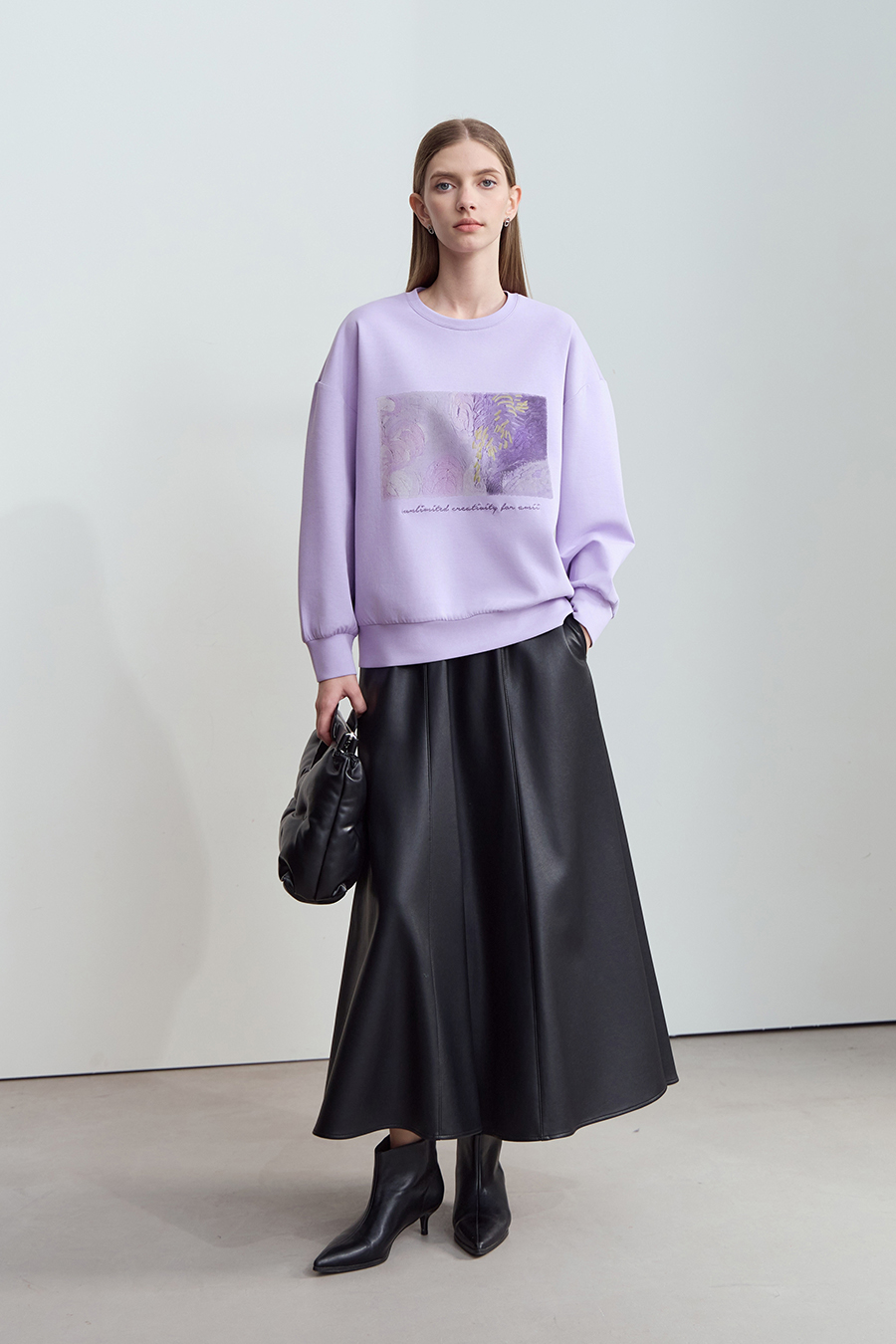 Printed Air Layer Sweatshirt|AMII-AMII.com