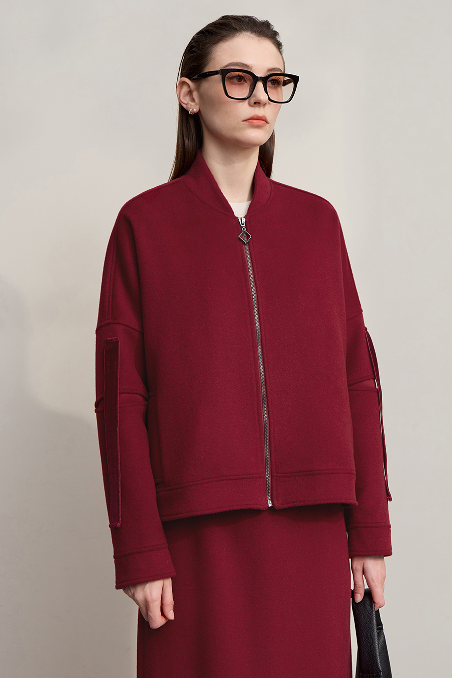 Baseball Collar Woolen Coat|AMII-AMII.com