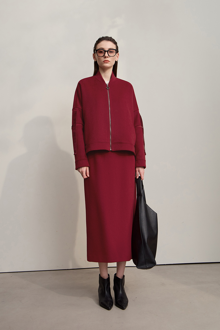 Baseball Collar Woolen Coat|AMII-AMII.com