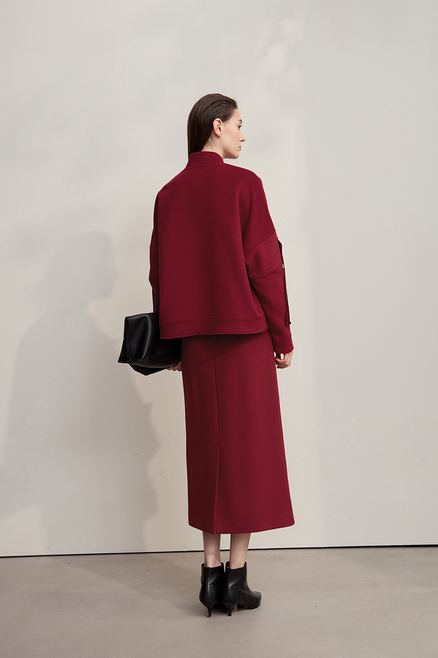 Baseball Collar Woolen Coat|AMII-AMII.com